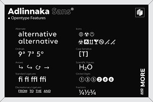 50% Off Adlinnaka Sans - Font Family