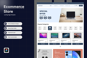 Electronic Ecommerce Store Template