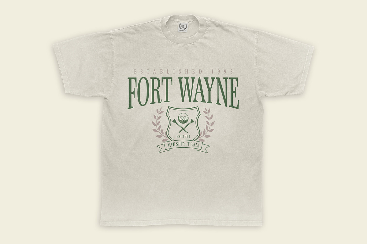 VARSITY Tee | Clothing Production, an Object Graphic by LXXXV | DSGN for Apparel (Photo 2 of 2)