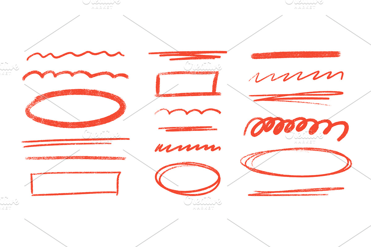 Crayon highlight line with pencil, a Texture Illustration by YuliiaOsadcha