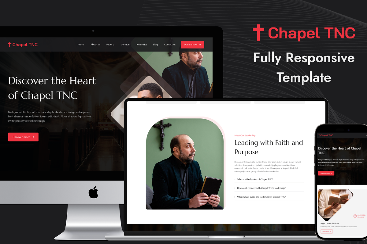 Chapel TNC - Church Website Template, a HTML Template by TNCFlow (Photo 2 of 5)