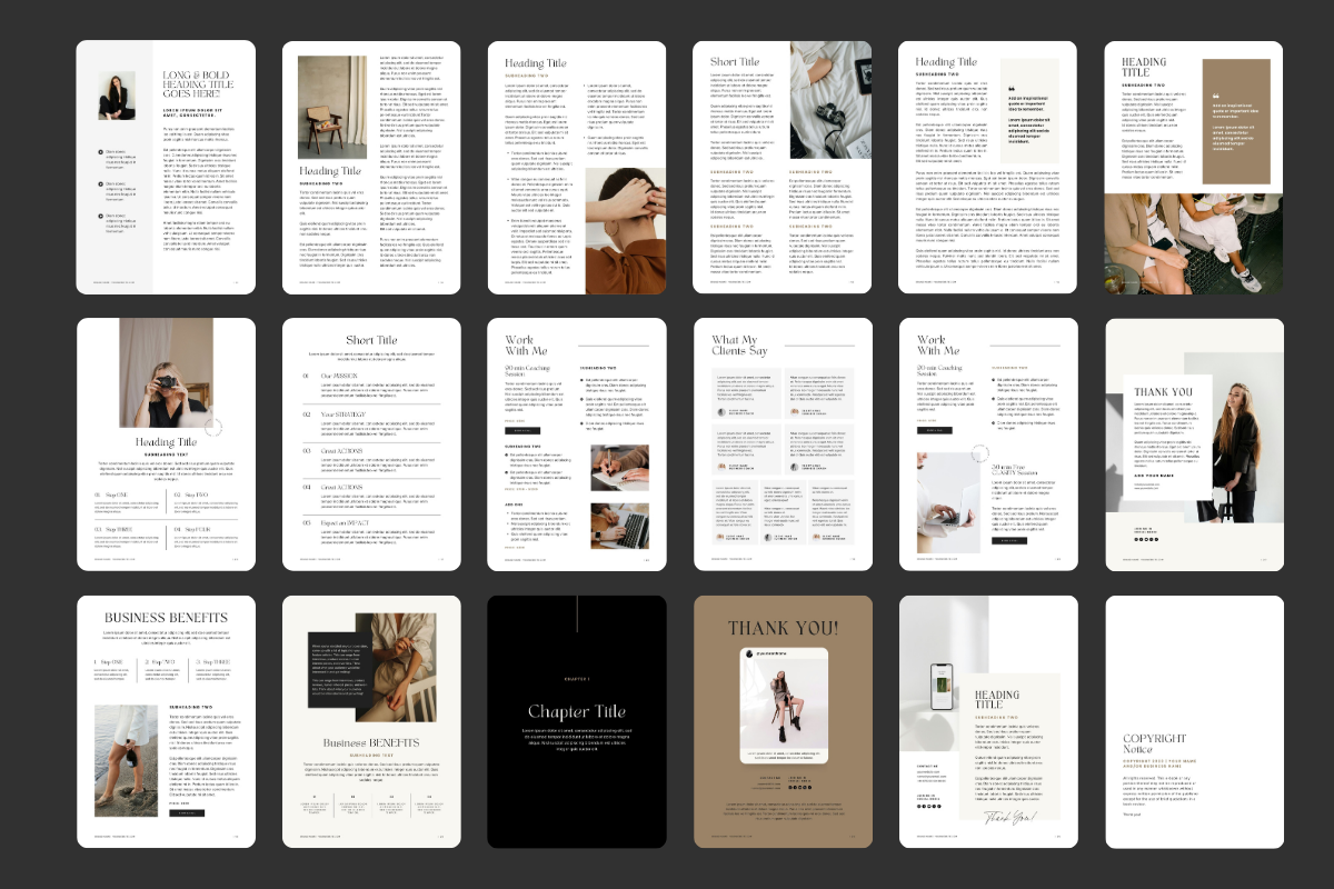 Canva Ebook / Workbook / Lead Magnet, a Marketing Template by Evelina Lesniewska Design (Photo 6 of 8)