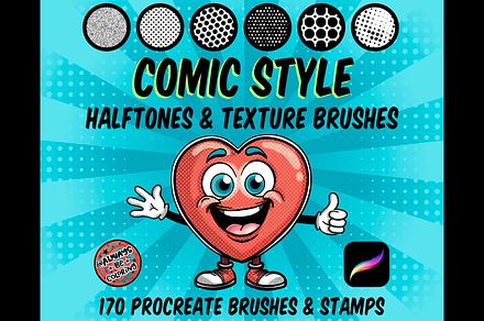 Procreate Comic Textures & Halftones