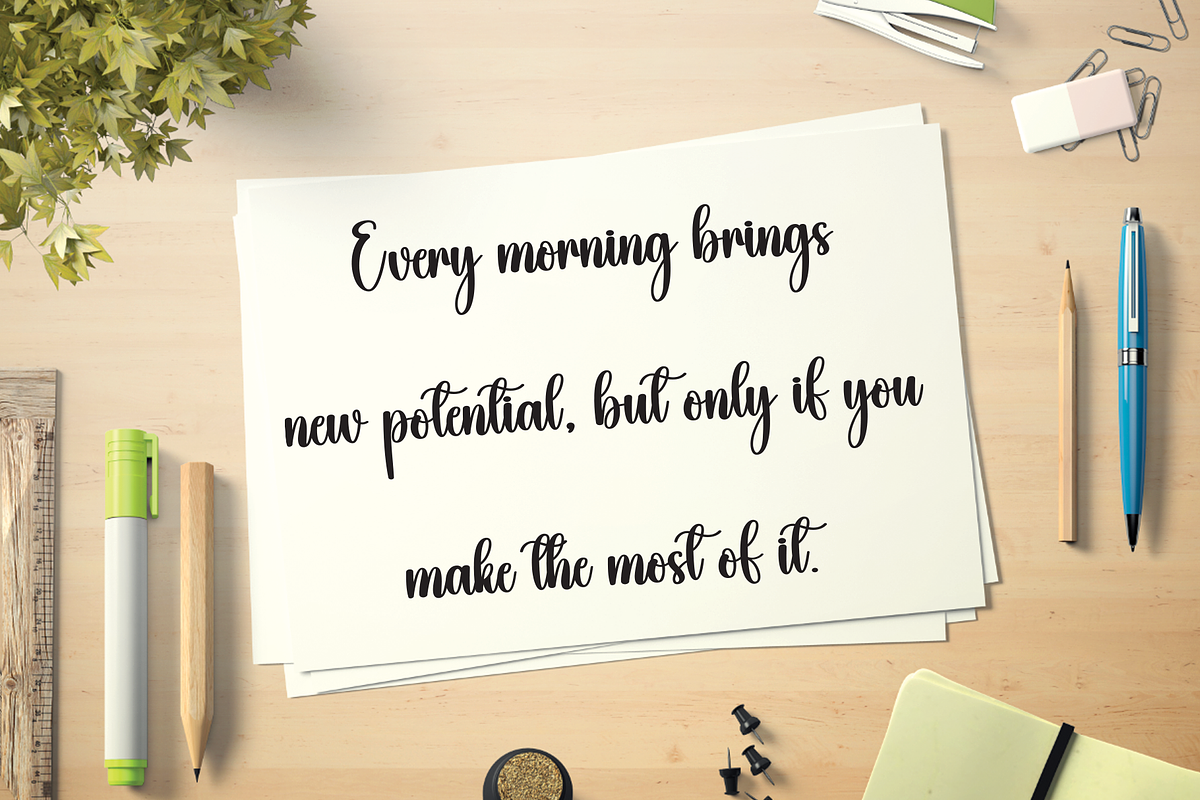 Bulky | Script Font, a Handwritten Font by Scratchones (Photo 3 of 9)