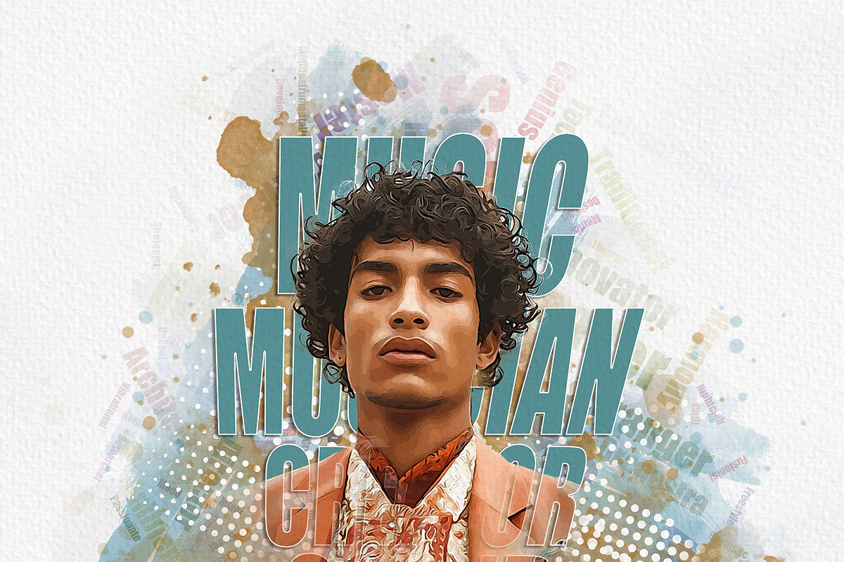 Artistic Portrait Typography Art, an Action Add-On by MRI STUDIO (Photo 16 of 16)
