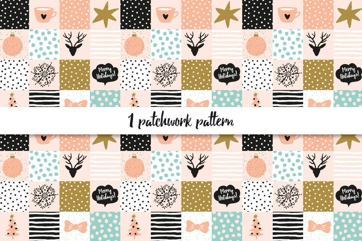 Winter Holidays patterns, a Pattern Graphic by OJardin (Photo 3 of 5)