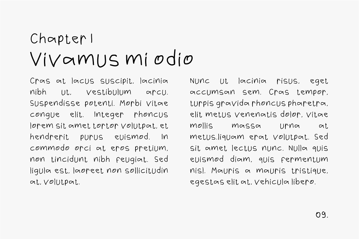 Mory - Kindergarten Font, a Handwritten Font by Mabhal Studio (Photo 3 of 6)