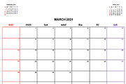 Calendar Planner 2021, a Flyer Template by art789 studio (Thumbnail 3 of 13)