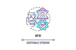 BFSI concept icon, an Icon by IMG Visuals