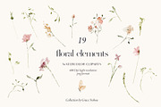 Subtle delicate peach & pink flowers, a Decorative Illustration by Grace Noboa Illustrations (Thumbnail 3 of 10)