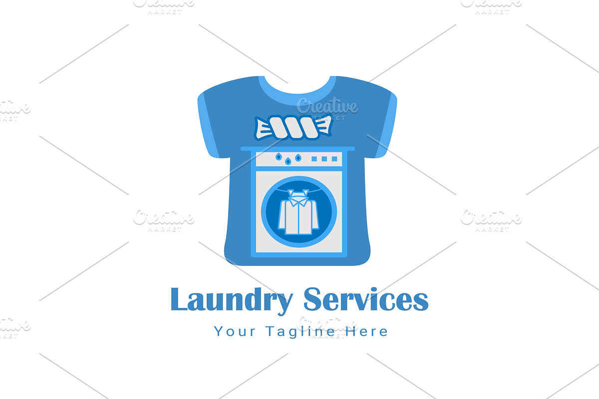 Laundry Services Logo, a Branding & Logo Template by Toufiqul