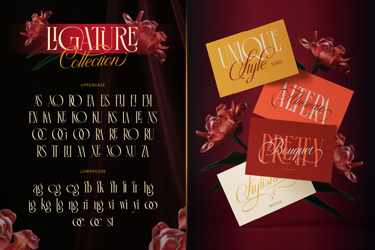 Mahrine Prestige, a Serif Font by Burntilldead (Photo 5 of 12)
