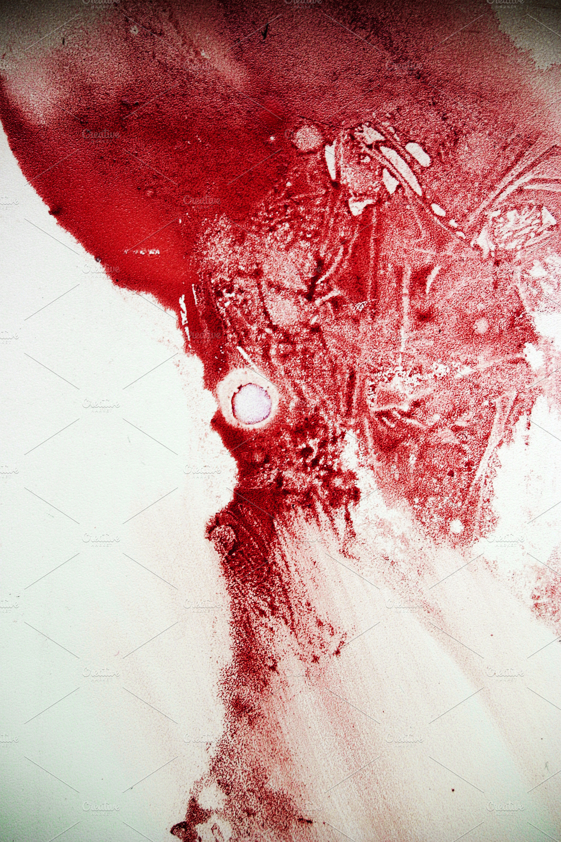 Blood spot, a Photo by saiko3p