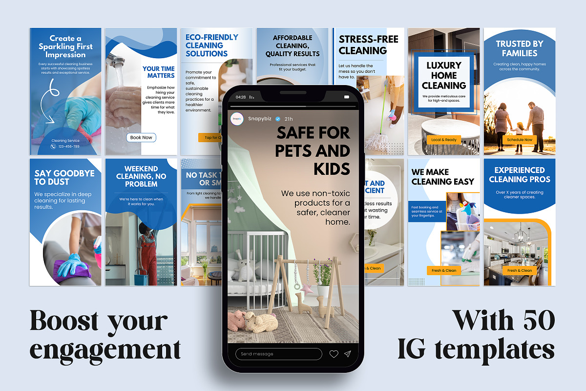 Cleaning Business Instagram Story, a Social Media Template by Snapybiz (Photo 6 of 10)