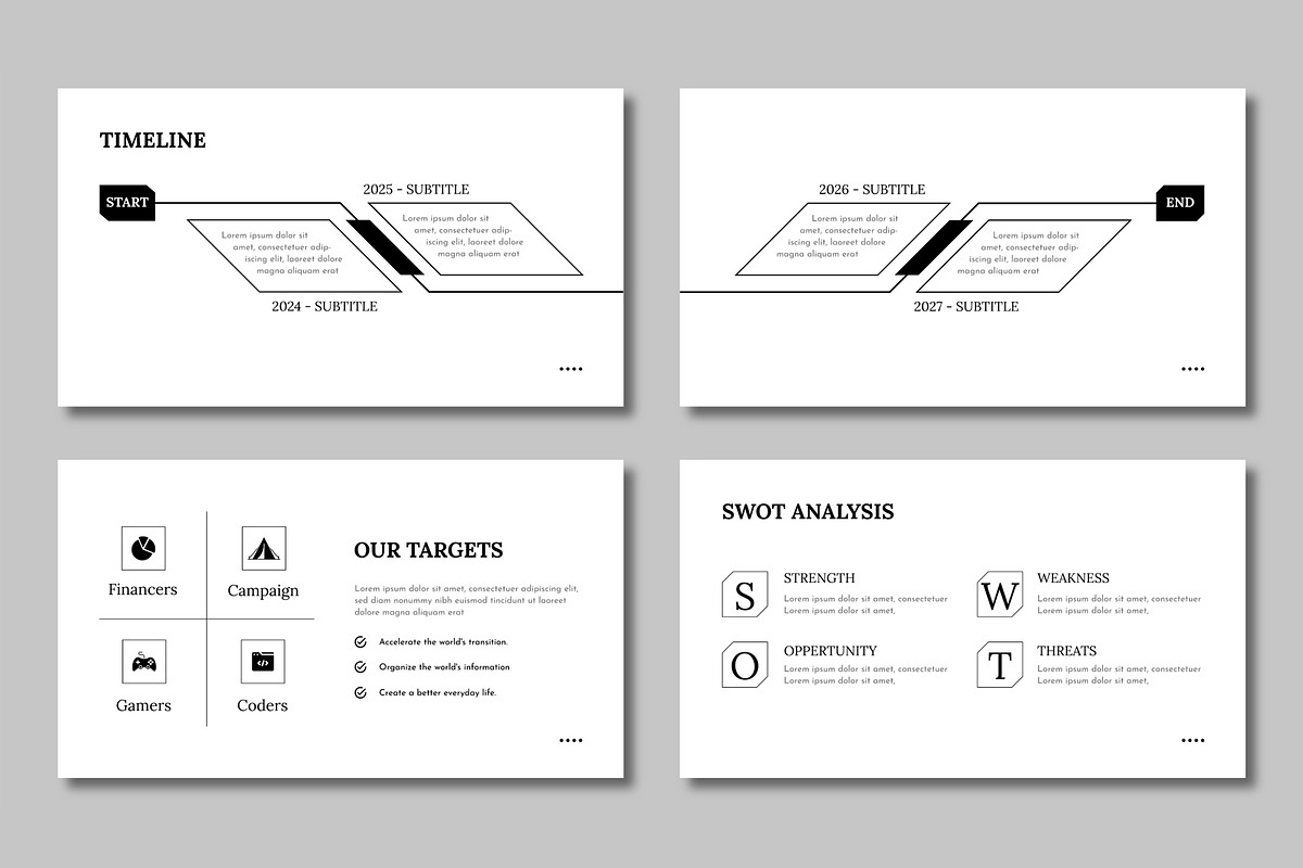Minimal PowerPoint Presentation ppt, a Presentation Template by Mighty-Slide (Photo 5 of 6)