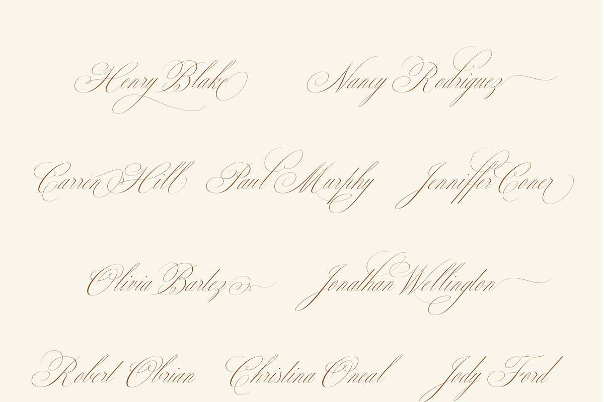 Allegra Script, a Script Font by Creative Foundry (Photo 2 of 8)