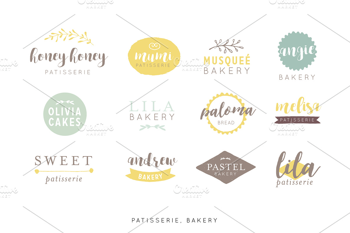 Feminine Logo Design Kit !, a Branding & Logo Template by Nordic.Arg (Photo 3 of 6)
