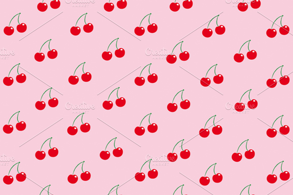 Summer fruit backgrounds pack, a Pattern Graphic by María Arencibia (Photo 5 of 7)