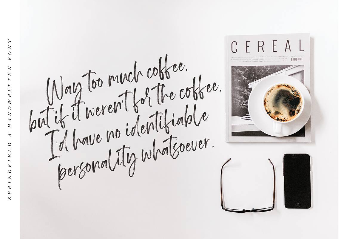 Springfield | Handwritten Font preview 6
