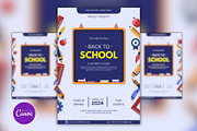 Editable Back to School Flyer, a Marketing Template by Mishek Munene (Thumbnail 4 of 4)
