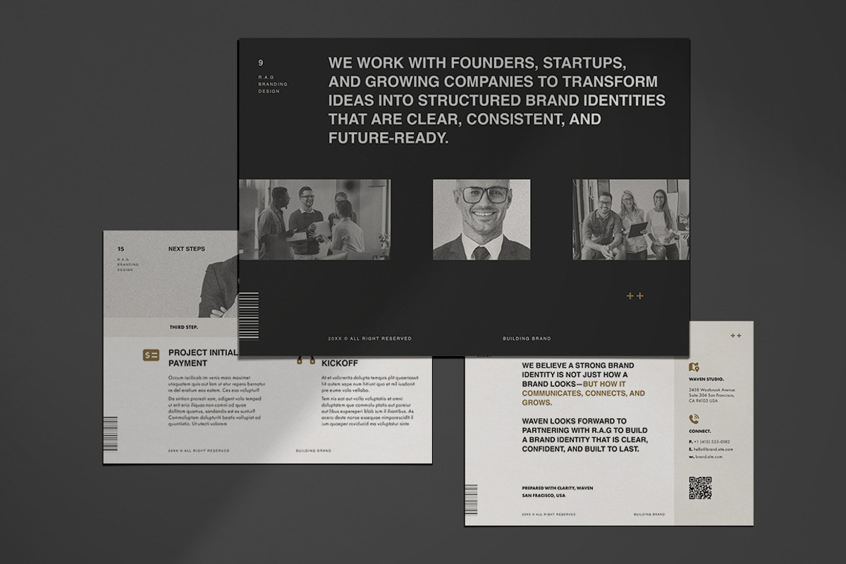 Minimalist Brand Identity Proposal, a Brochure Template by broluthfi (Photo 4 of 9)
