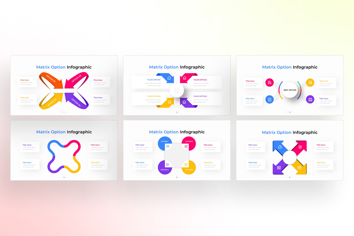 Matrix PowerPoint - Infographic Template