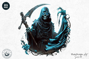 Halloween The Grim Reaper Cliparts