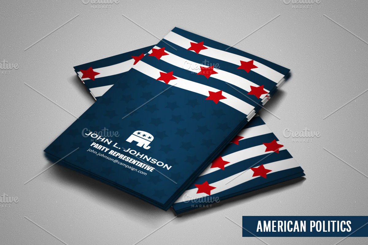 American Politics, a Business Card Template by Digital Art Creations (Photo 1 of 4)