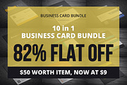 10 in 1 Business Card, a Business Card Template by Rongmistiry (Thumbnail 1 of 12)