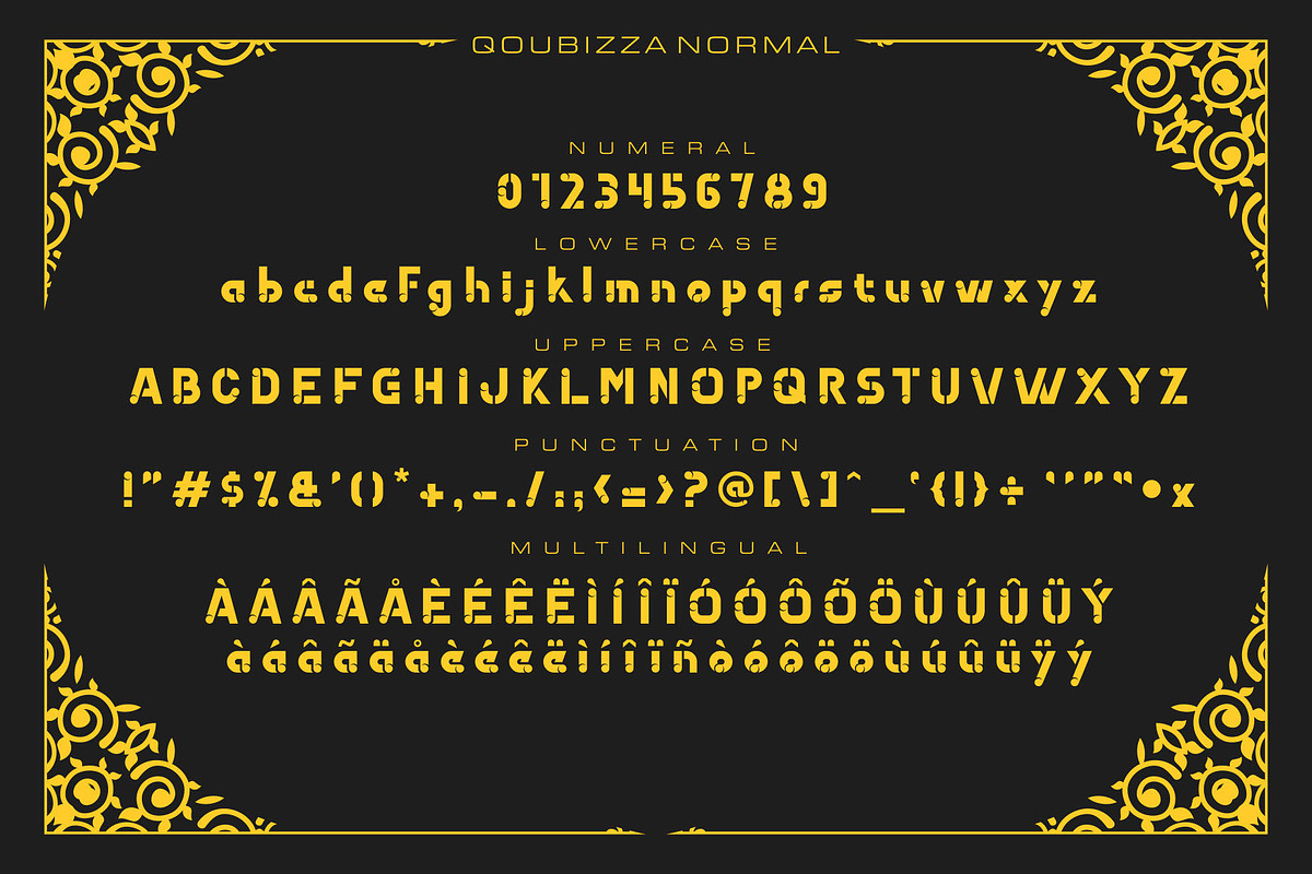 Qoubizza - Decoratiove Font, a Blackletter Font by nIznaztype (Photo 2 of 6)