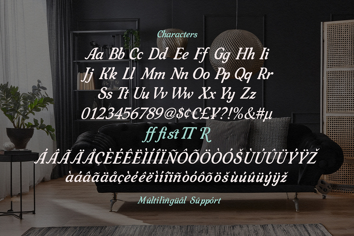 Restion Cafferia Classy Serif Font, a Serif Font by Maulana Creative (Photo 7 of 7)