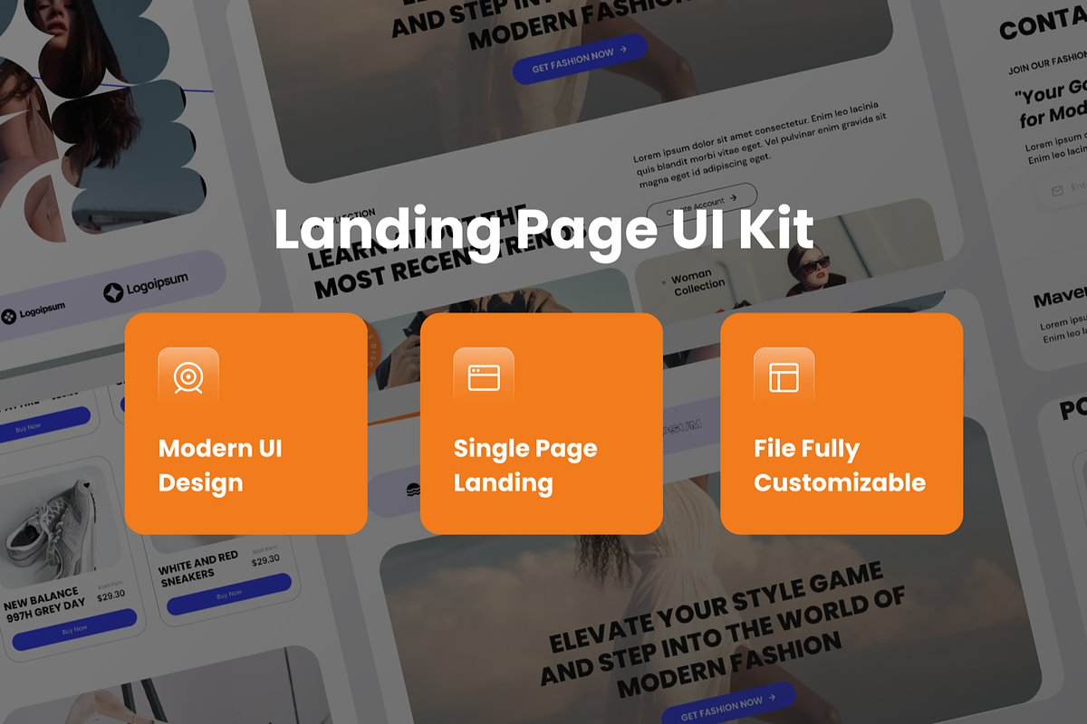 Maven - Modern Fashion Landing Page, a Landing Page Template by SquidPixey (Photo 3 of 5)