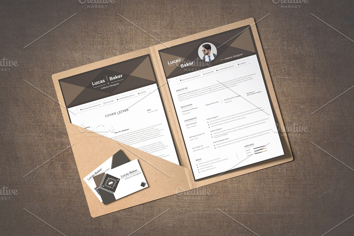 Editable Resume for Interior Designe, a Resume Template by MotoCMS (Photo 2 of 2)