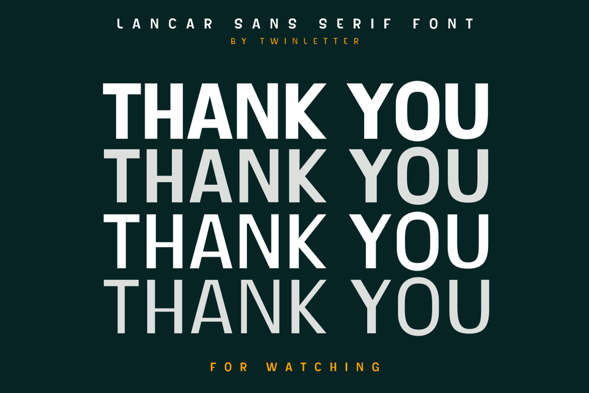 Lancar, a Sans Serif Font by twinstd (Photo 13 of 13)