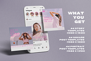 132 Travel Instagram Canva Templates, a Social Media Template by Dandy Studio (Thumbnail 4 of 5)
