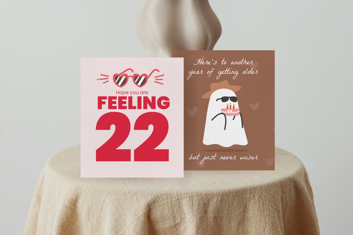 Taylor Swift Birthday Card Templates, a Person Illustration by ghodzilla_draws (Photo 3 of 5)