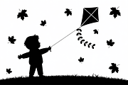 Kids Flying Kite Laser Cut Bundle, an Object Graphic by balal (Thumbnail 7 of 11)