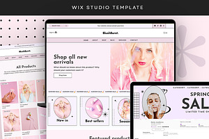 Blush Pink Wix Shop Studio Template