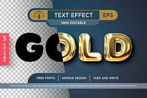 5 Metal Editable Text Effects