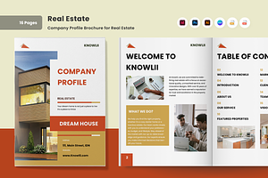 Real Estate Company Profile Brochure, a Brochure Template by twinstd
