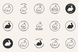 Cruelty free icons