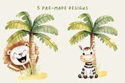 Safari Nursery Art and Patterns, an Animal Illustration by The Best Digital Plaza (Thumbnail 5 of 9)