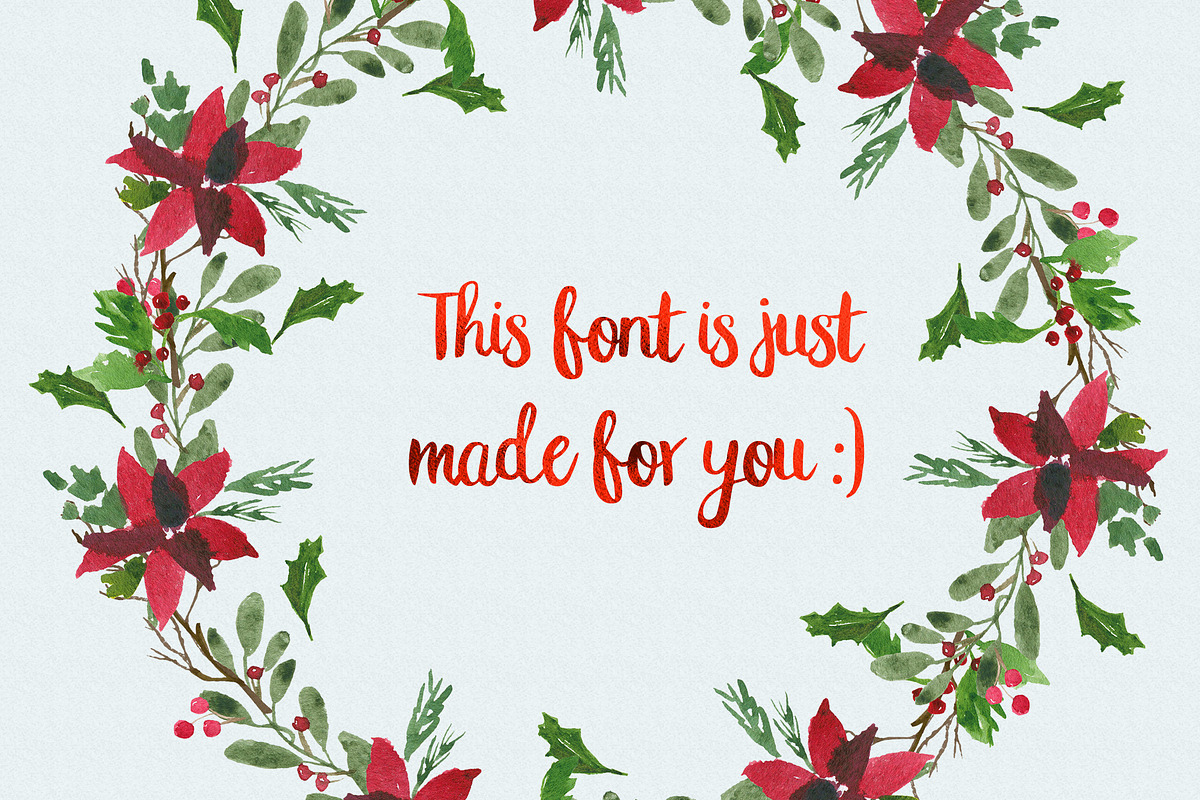 Santa Christmas Font Type preview 3