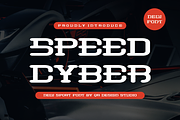 Speed Cyber, a Serif Font by QR Design Studio (Thumbnail 1 of 6)