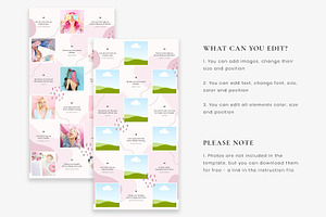 Pink Instagram Puzzle Canva Template