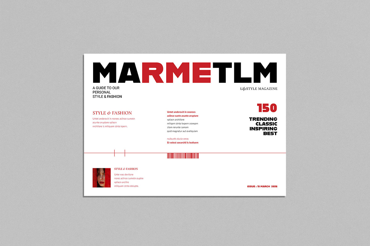 Lifestyle Magazine Template, a Magazine Template by ElvinPrint (Photo 3 of 13)