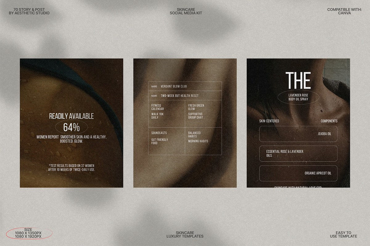Canva Templates for Skincare Kit preview 6