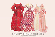 Picnic Dress Clipart Illustrations, an Illustration by Secret Helper (Thumbnail 2 of 6)