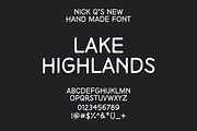 Lake Highlands Hand Drawn Font, a Font by nickqtx (Thumbnail 1 of 4)