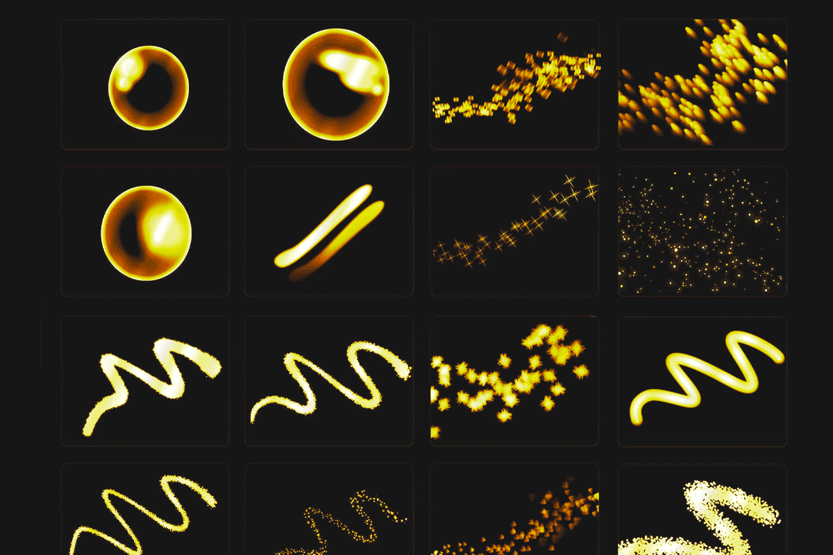 Procreate 80 light, bokeh brushes, a Brush Add-On by Endete & Mazak brushes (Photo 7 of 8)